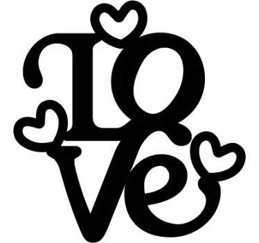 Wandtattoo Schriftzug Love - TenStickers