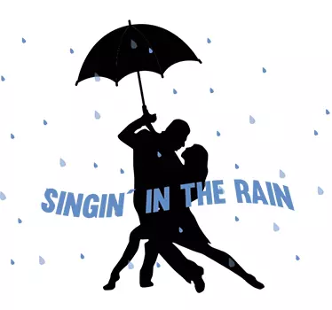 Wandtattoo Singing in the rain - TenStickers