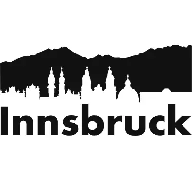 Wandtattoo Skyline Innsbruck - TenStickers