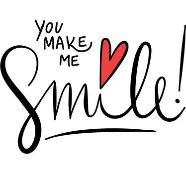 Wandtattoo Smile - TenStickers