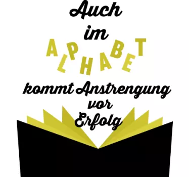 Wandtattoo Spruch Alphabet - TenStickers