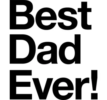 Wandspruch bester papa aller zeiten ausruf - TenStickers