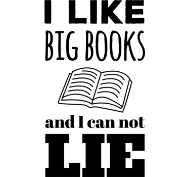 Wandtattoo Spruch Big Books - TenStickers