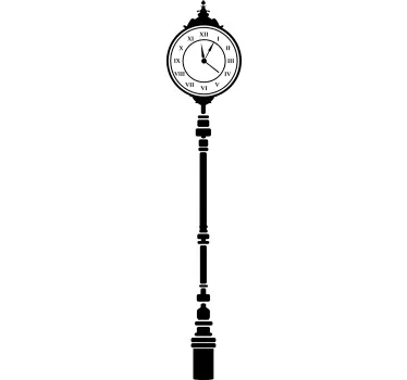 Wandtattoo Standuhr - TenStickers