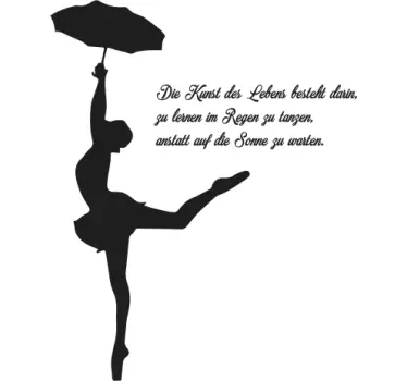 Wandtattoo Tanz im Regen - TenStickers