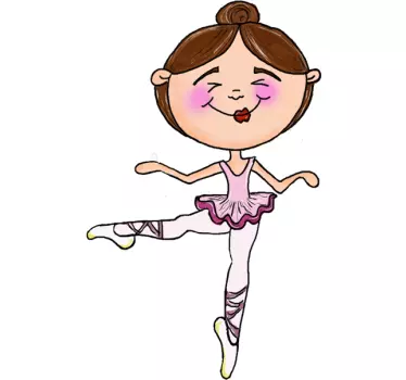 Wandtattoo tanzende Ballerina - TenStickers