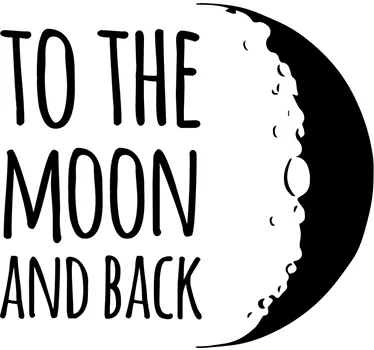 Wandtattoo To The Moon and Back - TenStickers