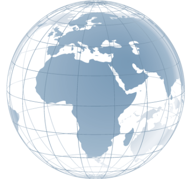 Wandtattoo transparente Weltkarte Europa Afrika - TenStickers