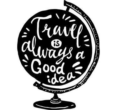 Wandtattoo Travel is a good Idea - TenStickers