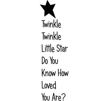 Wandtattoo Twinkle Twinkle - TenStickers