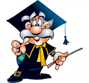 Wandtattoo verrückter Professor - TenStickers