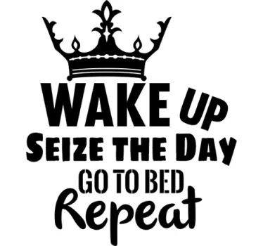 Wandtattoo Wake up Seize the Day - TenStickers