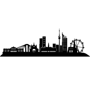 Wandtattoo Wien Sehenswürdigkeiten - TenStickers
