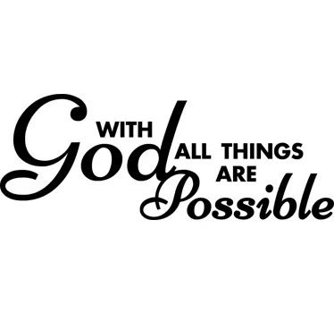 Wandtattoo with god all things - TenStickers