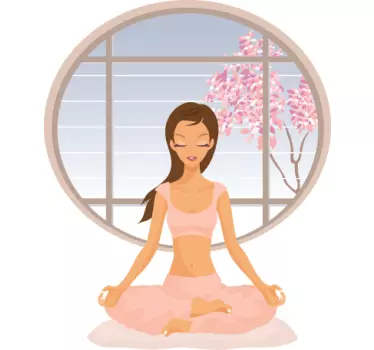Wandtattoo Yoga - TenStickers