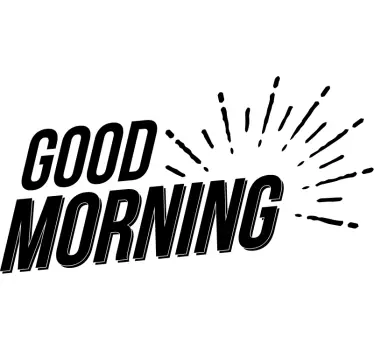 Wandtattoo zitat guten morgen - TenStickers