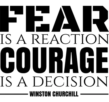 Wandtattoo Zitat Winston Churchill - TenStickers