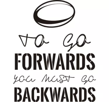 Wandtext To go forwards - TenStickers