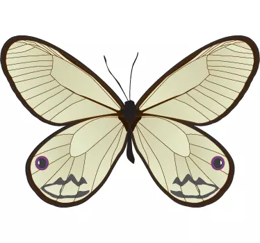 Wandtattoo Schmetterling weiß - TenStickers