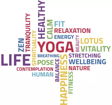 Yoga Konzepte Wandtattoo - TenStickers