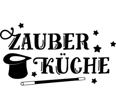 Zauberküche Text Wandtattoo - TenStickers