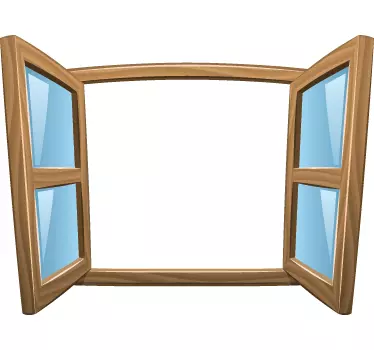 Zeichentrick Fenster Aufkleber - TenStickers