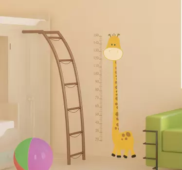 Giraffen Maßband Aufkleber - TenStickers