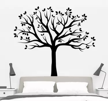 Wandtattoo Baum einfarbig - TenStickers