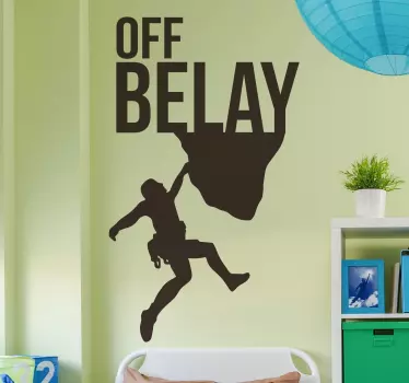 Aufkleber Sport Klettern Silhouette - TenStickers