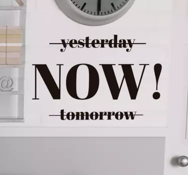 Phrase Minimalismus Motivationsaufkleber - TenStickers