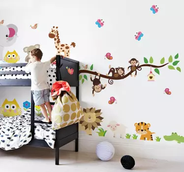 Wandtattoo Dschungel für Kinder - TenStickers
