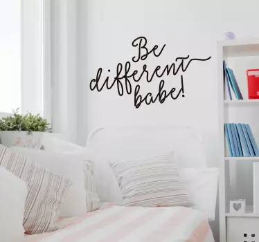 Wandtattoo Be Different Kalligraphie - TenStickers