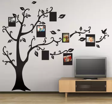 Wandtattoo Baum mit Fotos - TenStickers
