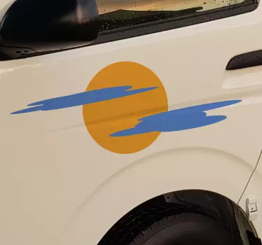 verschiedene Aufkleber Sonne Wolken Auto - TenStickers