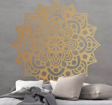 Luxuriöser arabischer Mandala Wandtattoo Schlafzimmer - TenStickers