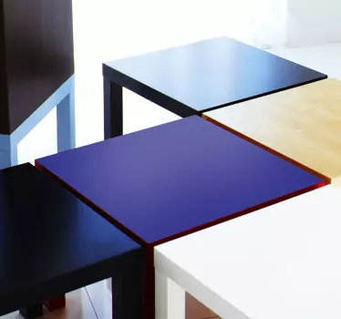 Tischaufkleber Farbe Ikea LACK - TenStickers