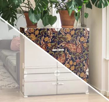 Realistische paisley illustration Möbelaufkleber - TenStickers
