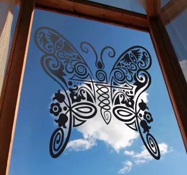 Wandtattoo Schmetterling abstrakt - TenStickers