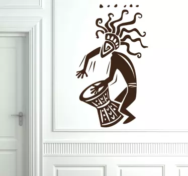 Afrikanischer Musiker Aufkleber - TenStickers