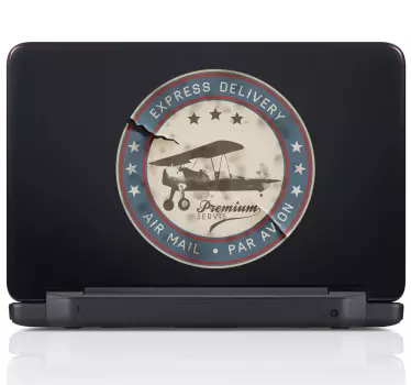 Air Mail Laptop Sticker - TenStickers