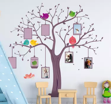 Anpassbare kind baum vinyl baum wandtattoo - TenStickers
