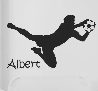 Anpassbarer torwart-fußball wandtattoo - TenStickers