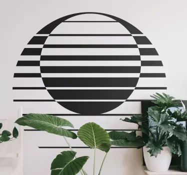 Aufkleber 70's Sun Retro sun draw - TenStickers