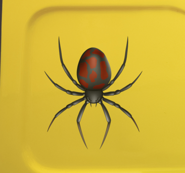 Aufkleber Auto 3D realistische Spinne - TenStickers