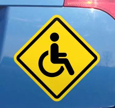 Aufkleber Auto Behindertenzeichen - TenStickers