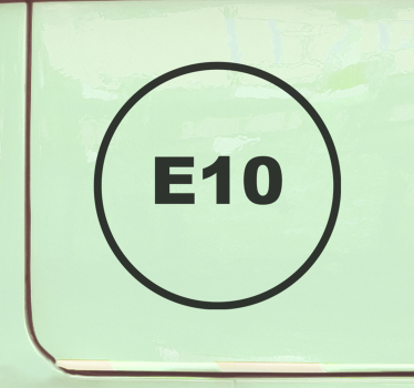 Aufkleber Auto Benzin E10 - TenStickers