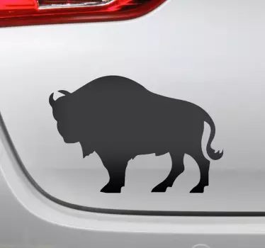 Aufkleber Auto Bison Silhouette - TenStickers
