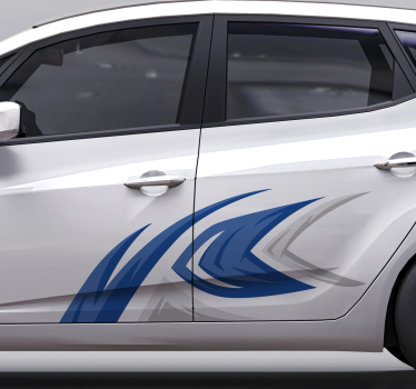 Aufkleber Auto Dekoration in hellblau - TenStickers