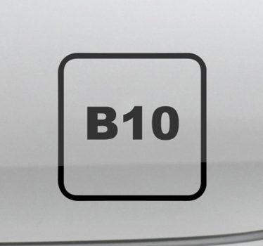 Aufkleber Auto Diesel B10 - TenStickers
