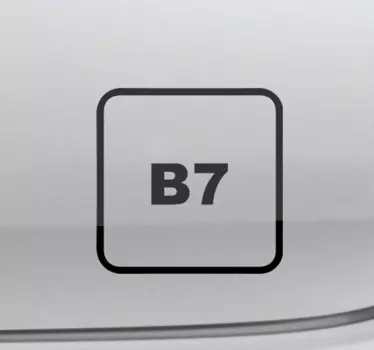 Aufkleber Auto Diesel B7 - TenStickers